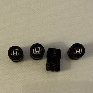 Honda Valve Stem Caps in Black Set of 4 NWT